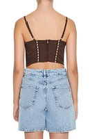 Eyelet Cropped Cami