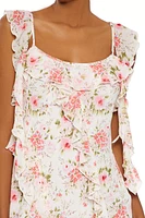 Ruffle Floral Mini Dress