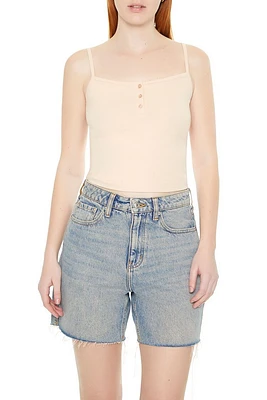Cotton-Blend Henley Cami