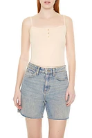 Cotton-Blend Henley Cami
