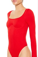 Seamless Open-Back Thong Bodysuit