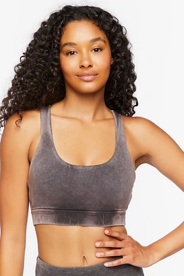 Mineral Wash Cutout Sports Bra