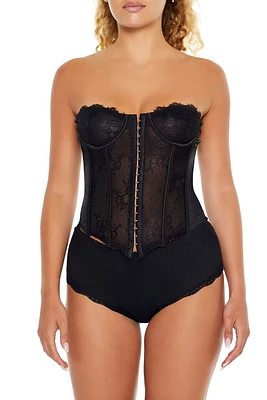 Lace Lingerie Corset Tube Top