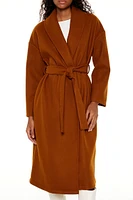Tie-Waist Trench Wrap Coat
