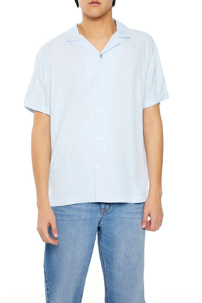 Rayon Cuban-Collar Shirt