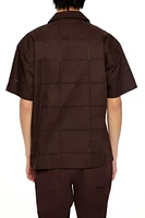Embroidered Grid Shirt