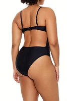 Plus Cutout One-Piece Swimsuit