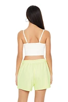 French Terry Mid-Rise Shorts