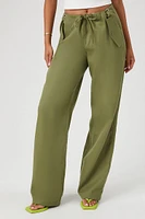 Drawstring Wide-Leg Pants