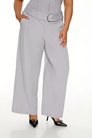 Plus High-Rise Wide-Leg Pants