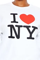 Plus I Heart NY Graphic Pullover