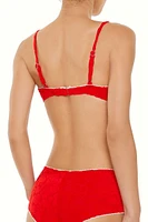 Heart Terry Shortie Bikini Bottoms