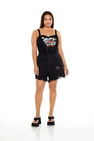 Plus Hot Rod Graphic Crop Top