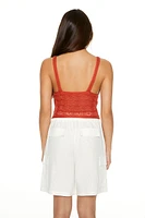 Pointelle Sweater-Knit Cami