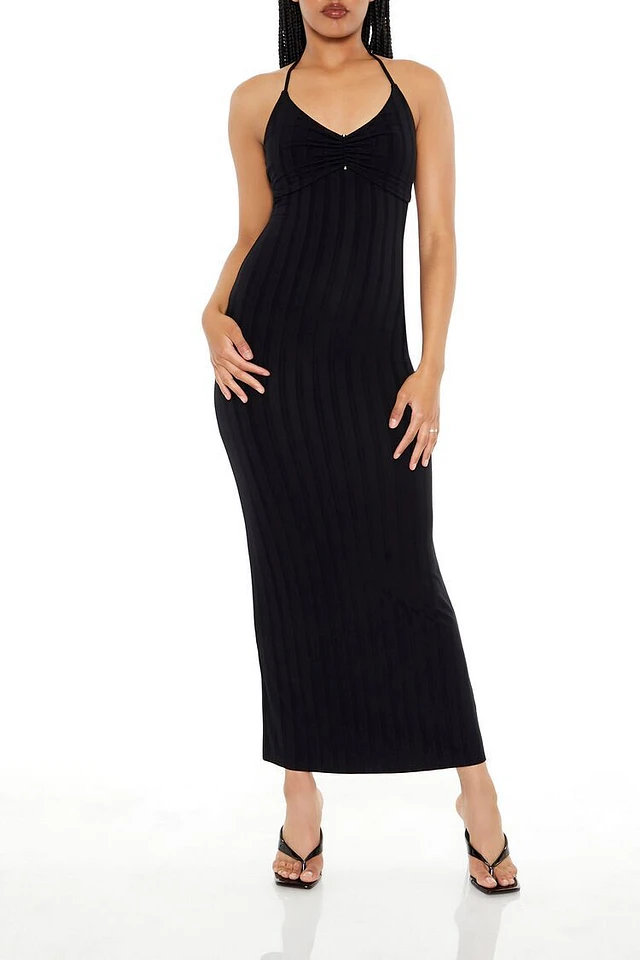 Forever 21 Ribbed Halter Maxi Dress | MainPlace Mall