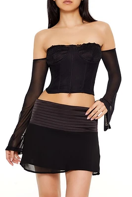 Off-the-Shoulder Bustier Crop Top