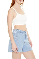 Rib-Knit Cropped Cami