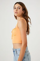 Shirred Crop Top