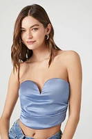 Satin Sweetheart Tube Top