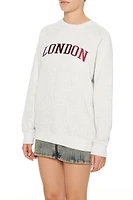 Embroidered London Raglan Pullover