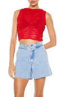 Sheer Mesh Crop Top