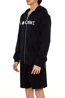 House Graphic Zip-Up Hoodie