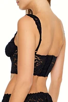 Sheer Lace Lingerie Corset Cami