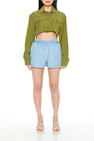 Cropped High-Low Shacket