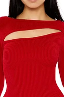 Cutout Ribbed Sweater