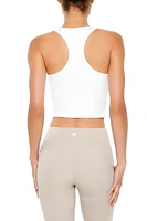 Active Cropped Racerback Tank Top