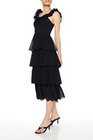 Tiered Ruffle Midi Dress