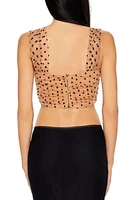 Corset Polka Dot Crop Top