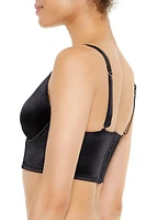 Satin Hook-and-Eye Bra