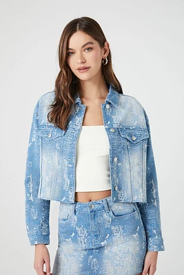 Distressed Denim Trucker Jacket