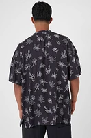 Floral Line Art Graphic Shirt