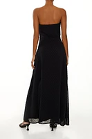 Strapless Clip Dot Maxi Dress