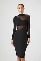 Mesh Combo Bodycon Dress