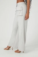 High-Rise Wide-Leg Cargo Pants