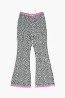 Girls Leopard Flare Pants (Kids)