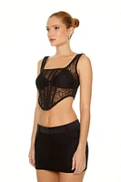 Lace Corset Crop Top