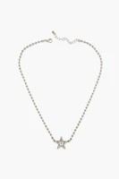 Star Pendant Ball Chain Necklace