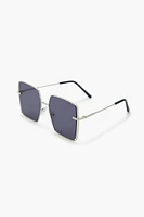 Square Flat Lens Sunglasses