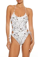 Horse O-Ring Braided Monokini One-Piece Swimsuit