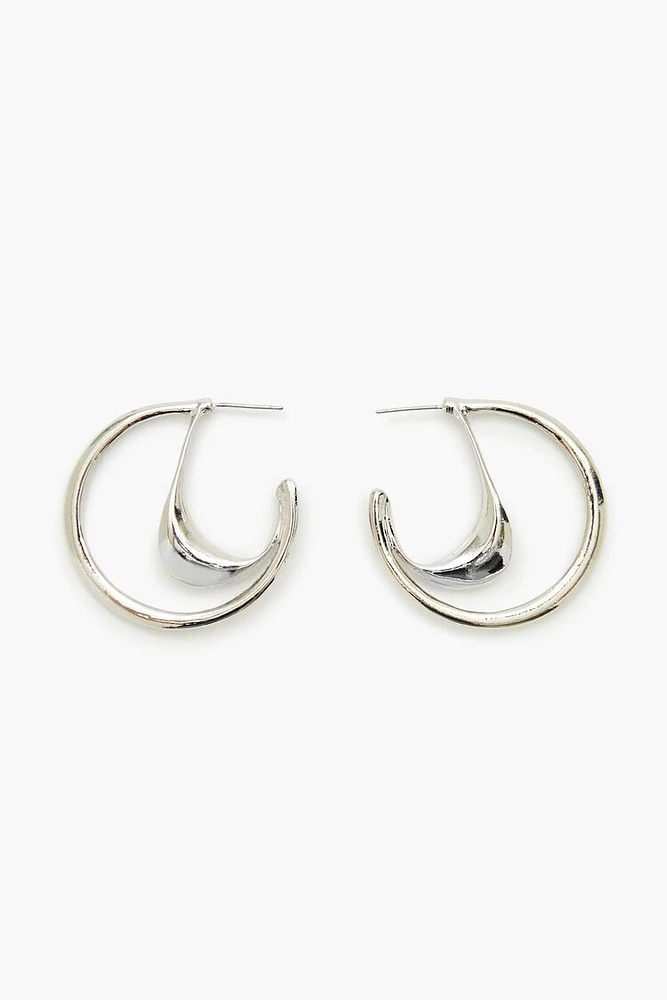 Cutout Hoop Earrings