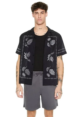 Embroidered Leaf Shirt