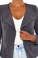 Plus Pointed Lapel Blazer