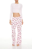 Cherry Print Pajama Pants