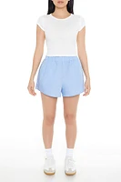 Pointelle Cap-Sleeve Baby Tee