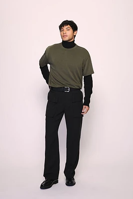 Slim-Fit Mid-Rise Cargo Pants