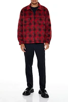 Plaid Drop-Sleeve Shacket